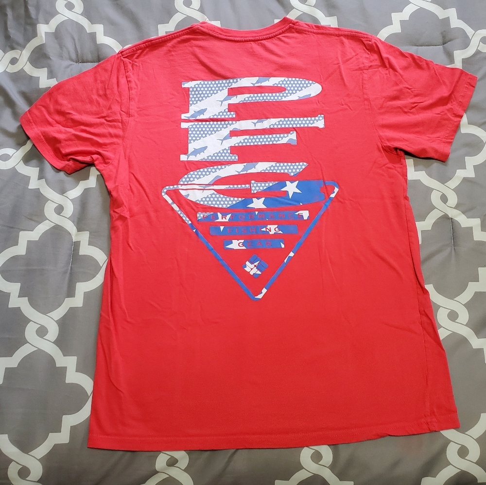 Men's COLUMBIA PFG T-Shirt Graphic Size Large